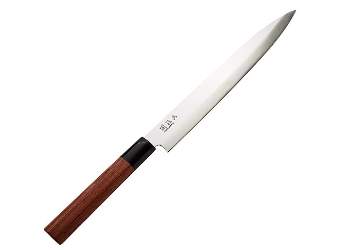 Couteau Japonais Yanagiba lame 24cm KAI Seki Magoroku Redwood 