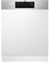 AEG Lave vaisselle 60cm intégrable avec bandeau inox apparent FEE73716PM