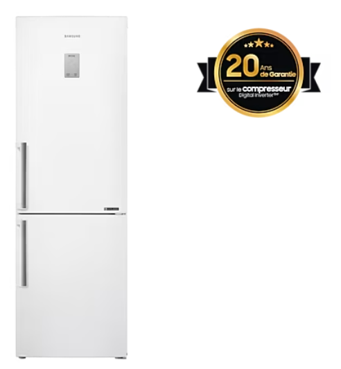 SAMSUNG réfrigérateur combiné 339L classe E - blanc
