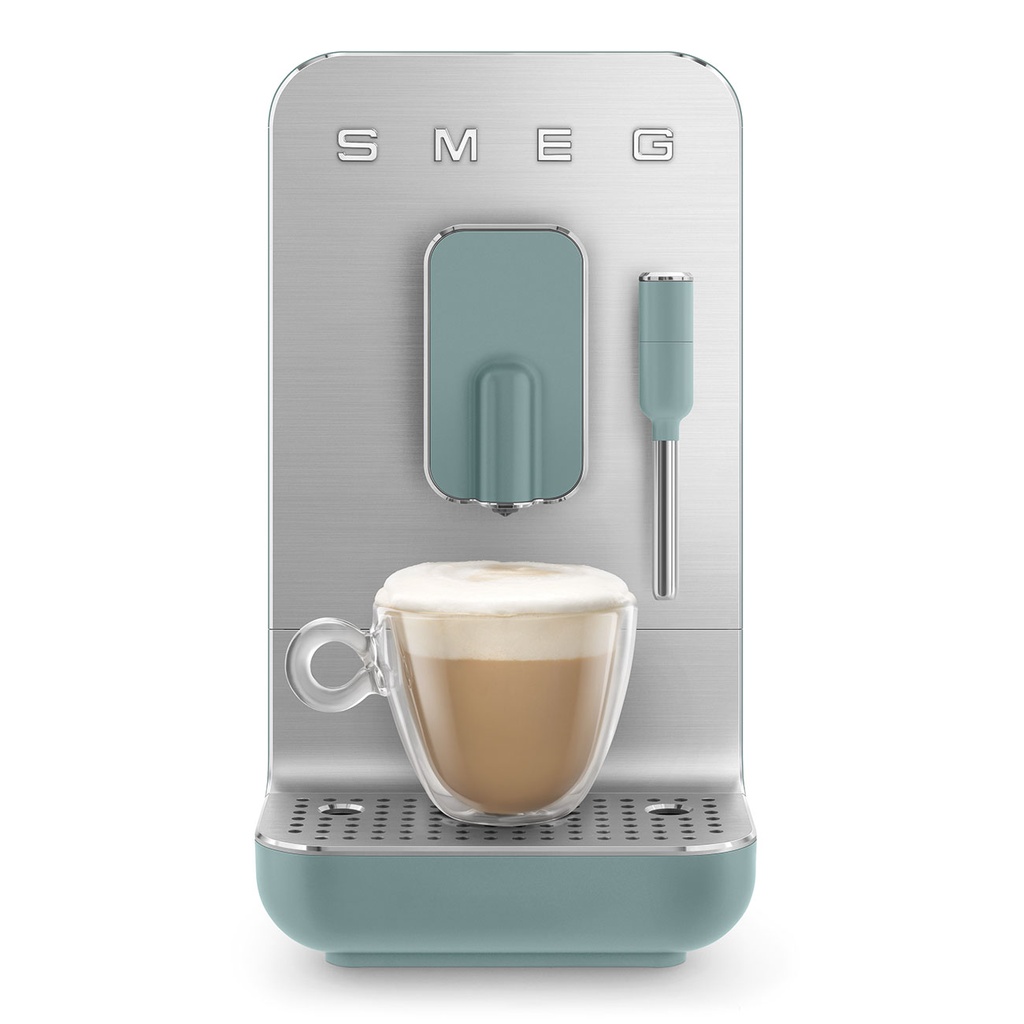 SMEG Machine à café avec broyeur - Emeraude BCC02EGMEU