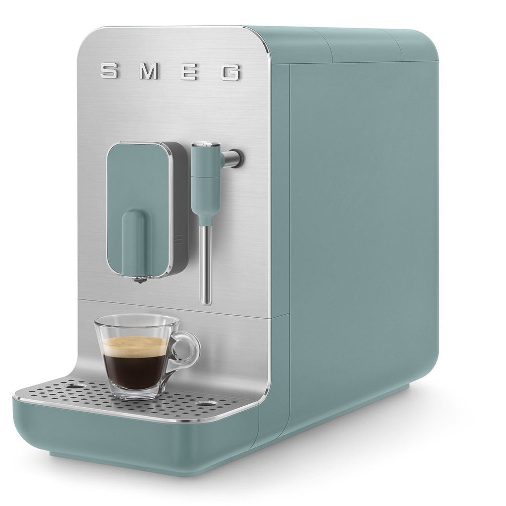 SMEG Machine à café avec broyeur - Emeraude BCC02EGMEU