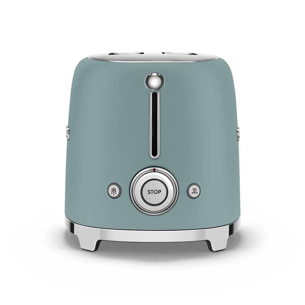SMEG Toaster 2 tranches Années 50 - Emeraude TSF01EGMEU