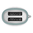 SMEG Toaster 2 tranches Années 50 - Emeraude TSF01EGMEU