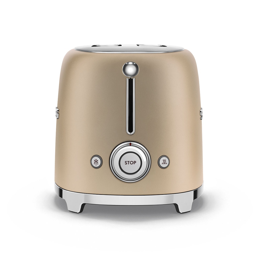 SMEG Toaster 2 tranches Années 50 - Or Mat TSF01CHMEU