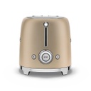 SMEG Toaster 2 tranches Années 50 - Or Mat TSF01CHMEU