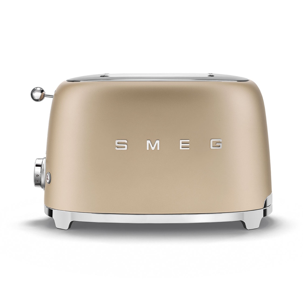 SMEG Toaster 2 tranches Années 50 - Or Mat TSF01CHMEU