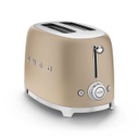 SMEG Toaster 2 tranches Années 50 - Or Mat TSF01CHMEU