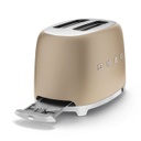 SMEG Toaster 2 tranches Années 50 - Or Mat TSF01CHMEU