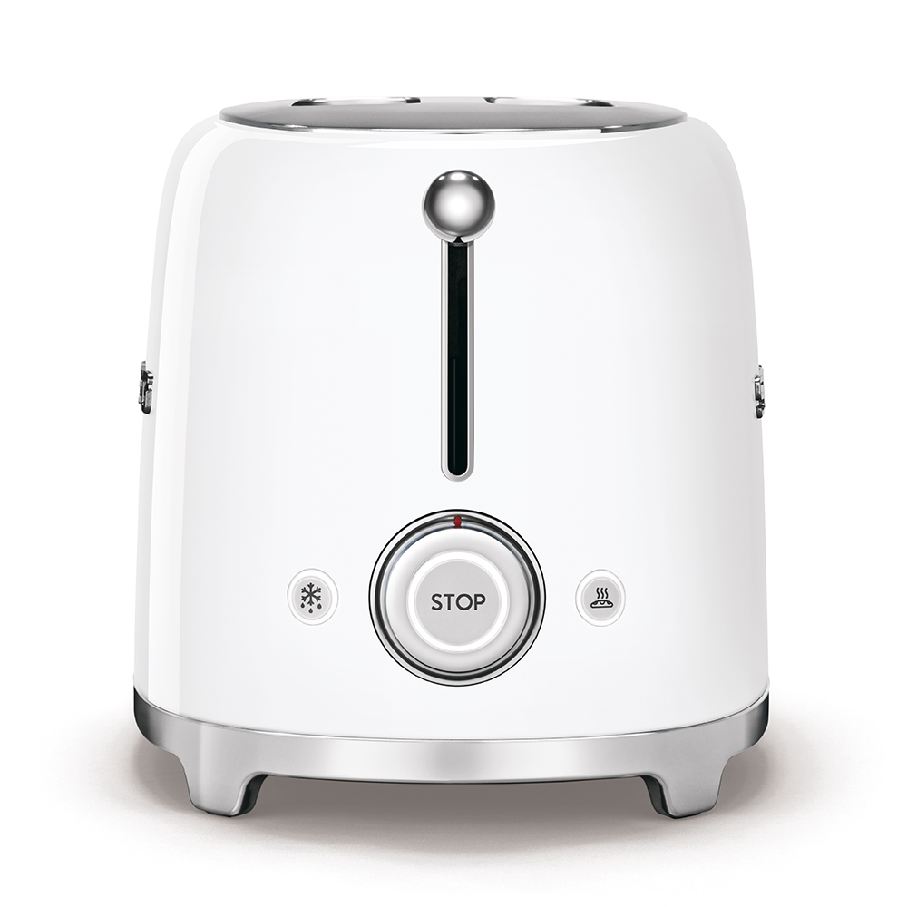 – SMEG – Grille Pain / Toaster | Style Année 50 | Coloris blanc | TSF01WHEU