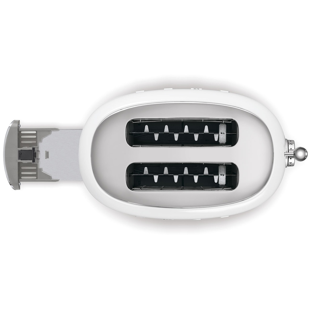 – SMEG – Grille Pain / Toaster | Style Année 50 | Coloris blanc | TSF01WHEU