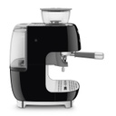 SMEG Machine expresso avec broyeur - noir EGF03BLEU