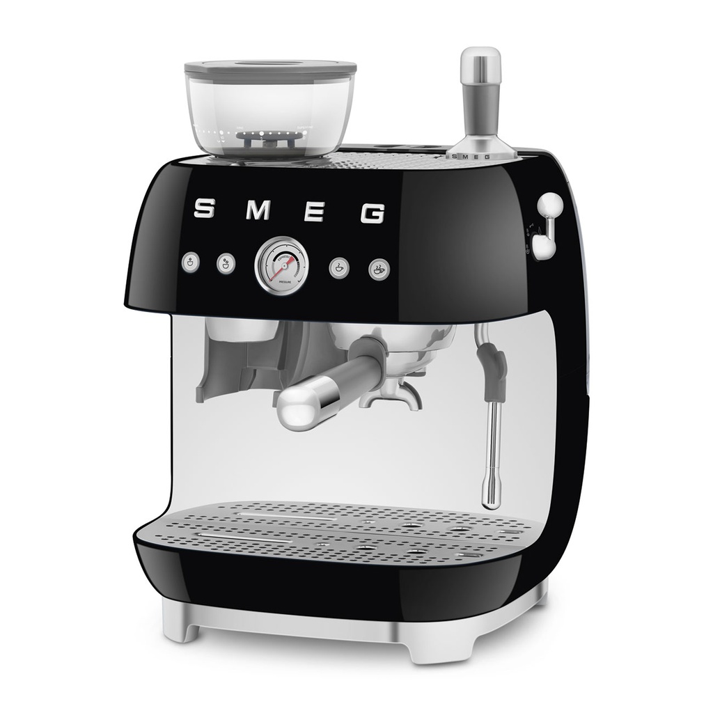 SMEG Machine expresso avec broyeur - noir EGF03BLEU