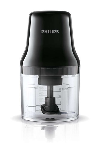 PHILIPS Mini hachoir noir