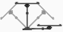 MELICONI SUPPORT MURAL INCLINABLE ET ORIENTABLE POUR TV +/- 90° GSR200PLUSFB 480925