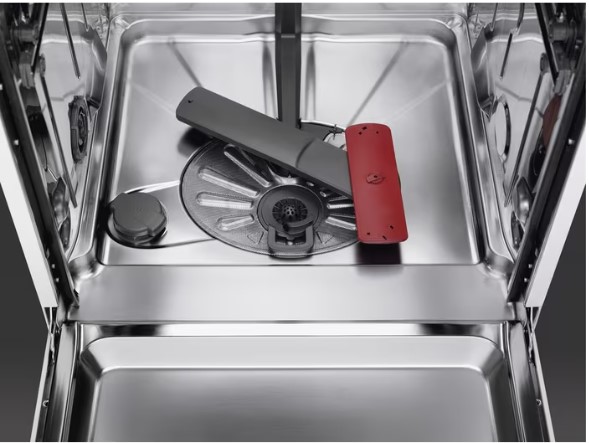 AEG Lave vaisselle 60cm intégrable avec bandeau inox apparent FEE73716PM