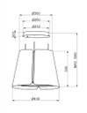 FRANKE Hotte îlot Anthracite débit 740m3/h max BEAT