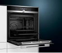 SIEMENS Four Pyrolyse Porte Froide 71L A+ Façade Noir & Inox