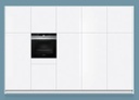 SIEMENS Four Pyrolyse Porte Froide 71L A+ Façade Noir & Inox