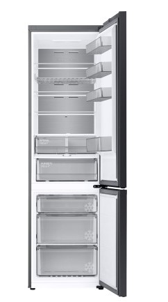 SAMSUNG Réfrigérateur Bespoke Combiné, 390L Clean Black - D - RB38C7B5D22