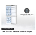 SAMSUNG Réfrigérateur Bespoke Combiné, 390L Clean White - D - RB38C7B6D12/EF