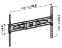 MELICONI Support mural fixe slim 50-86 pouces (vesa 600) GSS600