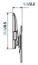 MELICONI GST200PLUSFB support inclinable 14-45 pouces