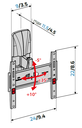 MELICONI GST200PLUSFB support inclinable 14-45 pouces