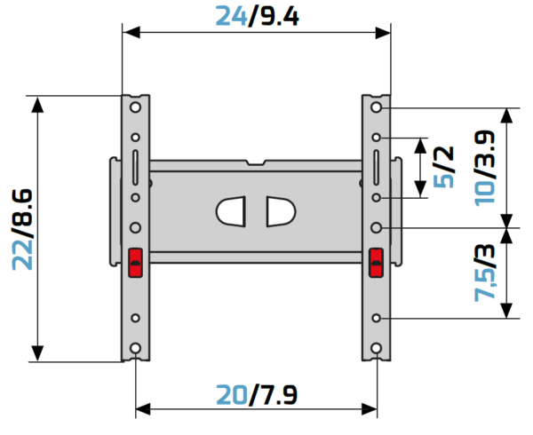 MELICONI GST200PLUSFB support inclinable 14-45 pouces