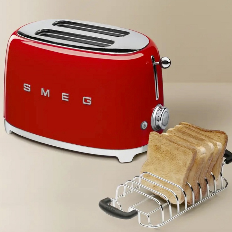 Grille Pain Style Années 50 SMEG - Rouge