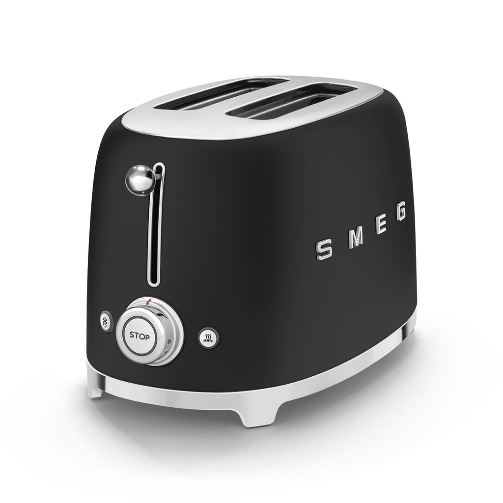 SMEG grille pain 2 tranches Années 50 - Noir mat