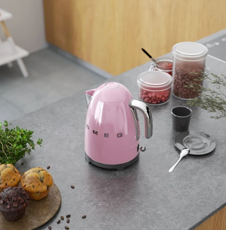 Bouilloire Style Années 50 SMEG - rose