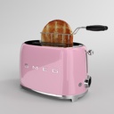 SMEG grille pain 2 tranches Années 50 - Rose