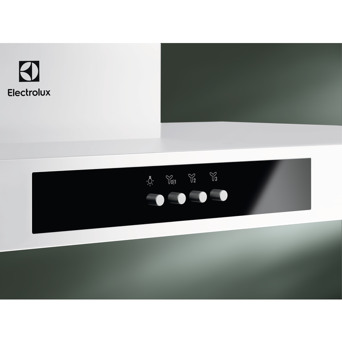 Hotte box 60cm 600m3/h blanche ELECTROLUX