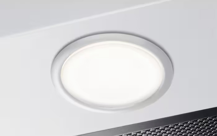 Hotte box 60cm 600m3/h blanche ELECTROLUX