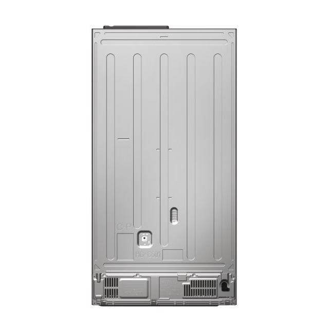 HAIER réfrigérateur side by side Pose Libre, No Frost, Lége Led, Classe E, New Platinum Inox