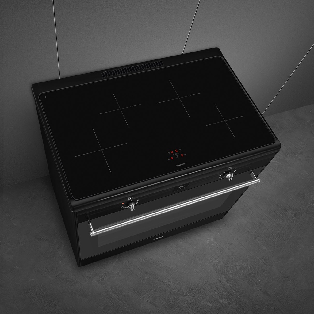 SMEG Piano de cuisson Induction 90x60 cm CX91IMBL