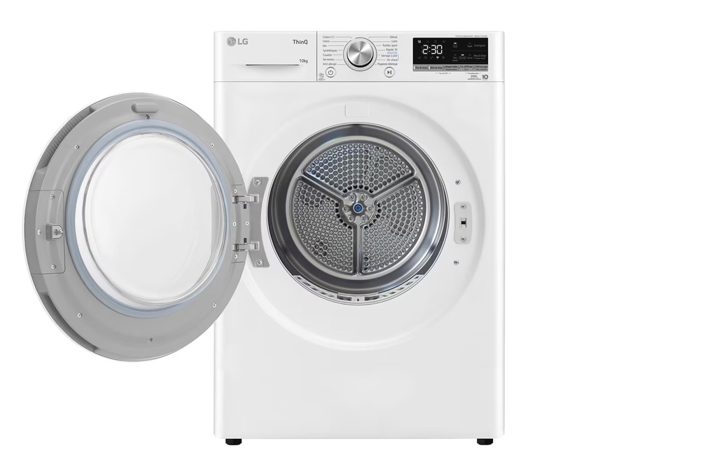 Pack LG XL : Lave Linge F14R31WHSA (11kg) + Sèche Linge RH1V51WH (10kg)