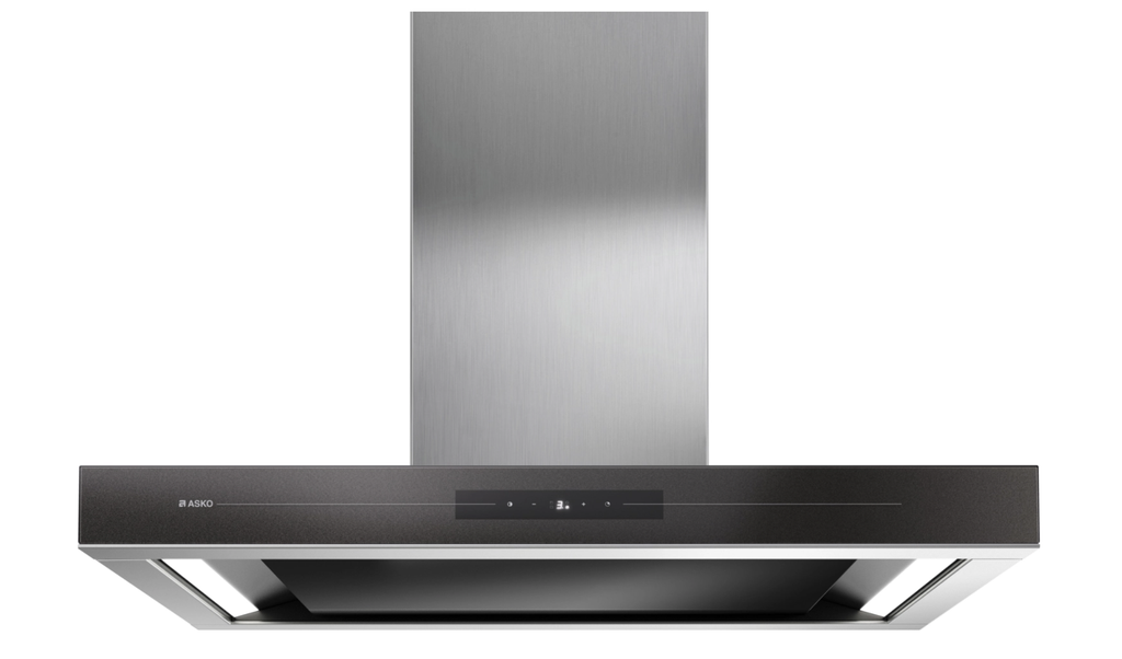Hotte murale 90cm inox & verre noire 793m3/h ASKO 