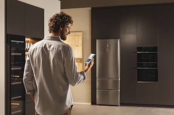 HAIER Réfrigérateur combiné 486 litres inox classe D - 70cm de large