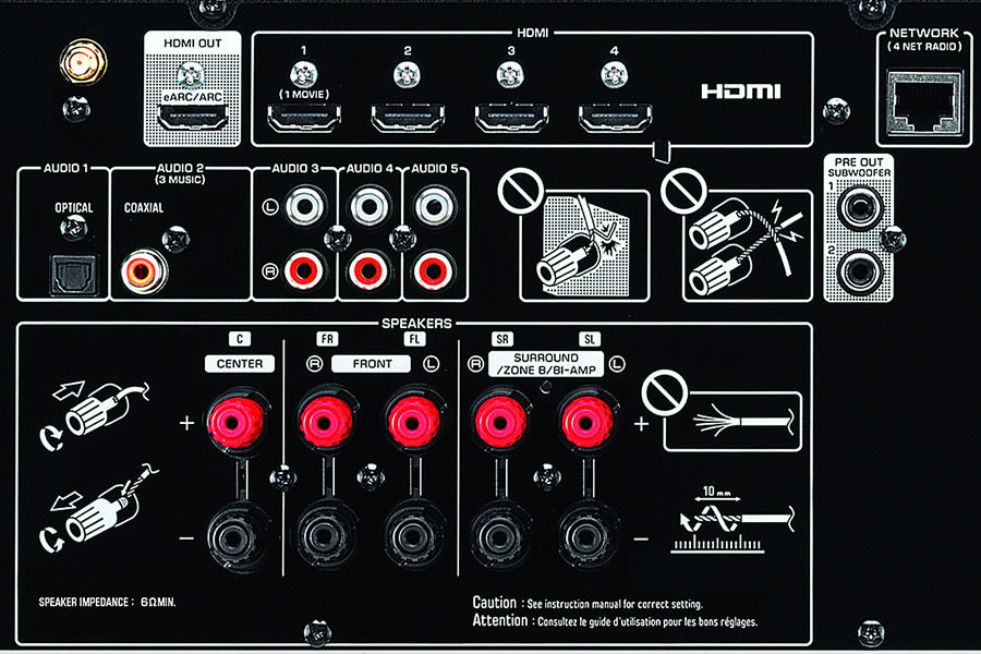 YAMAHA MusicCast - Ampli Tuner AV Multiroom RXV4ABL