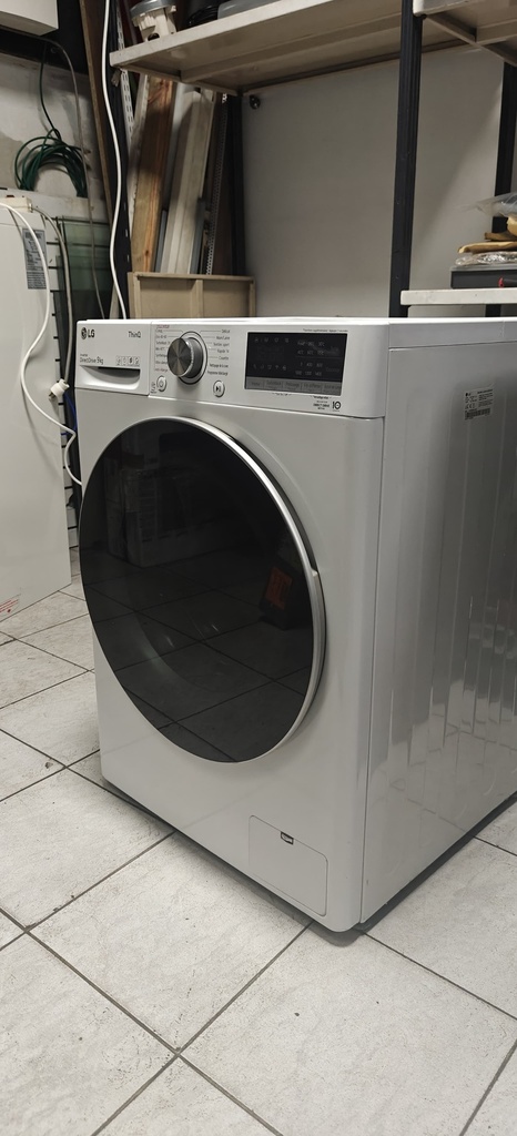 (Reconditionnée) LG Lave linge 9Kg 1400 t/mn Moteur Direct Drive garanti 10ans* Défroissage vapeur  Grade A (Ancienne A+++) F94V71WHST