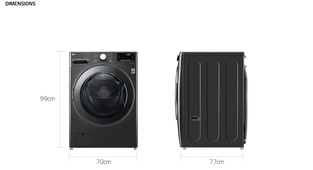 Lave Linge 17kg anthracite LG F71P12BS