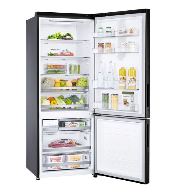 LG Réfrig Combi 451 Litres 70cm Écran Tactile Metal Touch  Finition Carbone A++