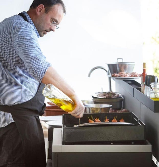 Plancha 2 feux gaz FORGE ADOUR MODERNG60I