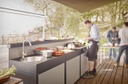 Plancha 2 feux gaz FORGE ADOUR MODERNG60I