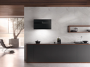 Hotte murale avec façade en verre Blackboard exclusive et commande intuitive SmartControl 