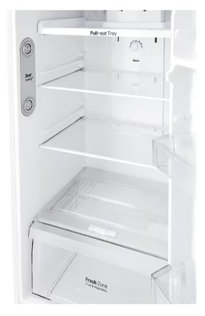 LG - Réfrigérateur | 2 portes | 254 litres | Blanc (classe F, ancien A++)
