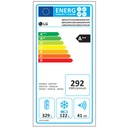 LG Réfrig Combi 451 Litres 70cm Écran Tactile Metal Touch  Finition Carbone A++