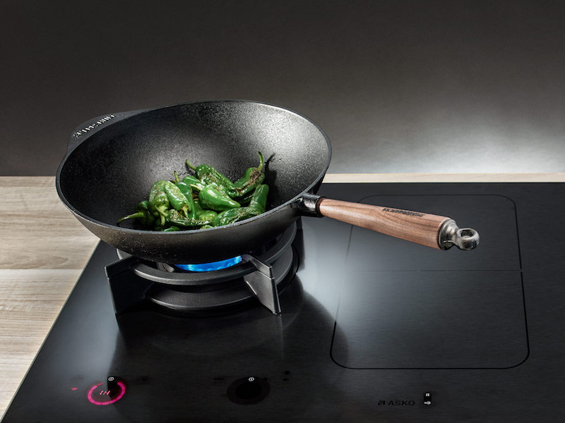Table de cuisson mixte Wok gaz induction ASKO