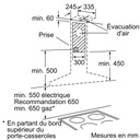 Hotte décorative 90 cm noire BOSCH